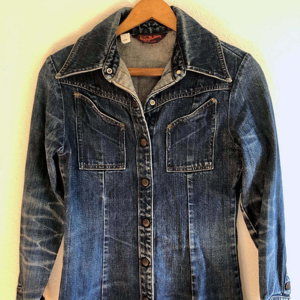 Vintage 70s Denim Landlubber Jeans Dress - image 1